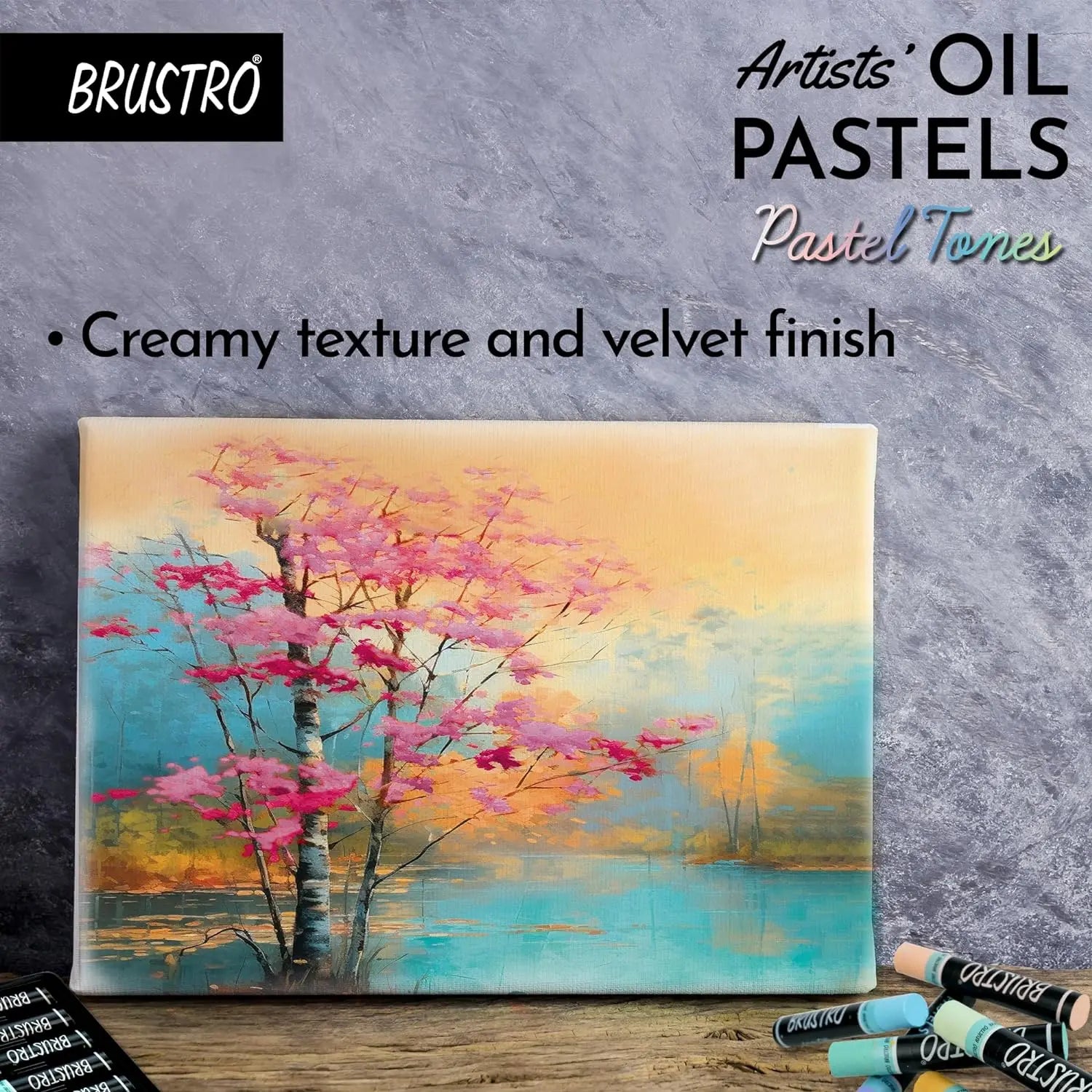 Brustro Artist Oil Pastels Set of 24 (Pastel Tones) Brustro